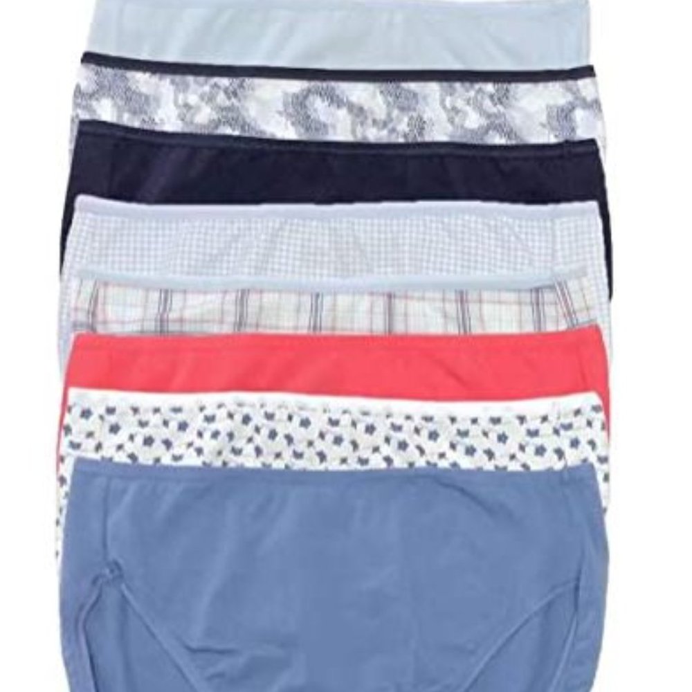 New!! Felina Cotton Modal Hi Cut Panties - Underwear for Women 8-Pack